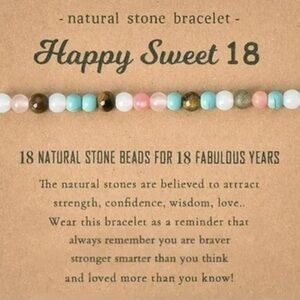 Sweet 18 Beaded Bracelets Gifts Birthday Gifts for Daughter Granddaughter
